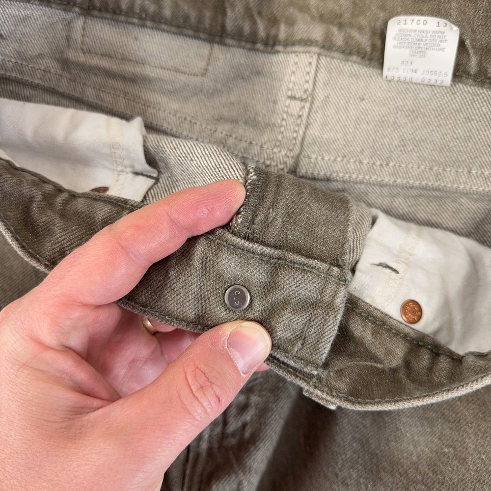 Vintage Levi's 550 Orange Tab Brown Denim Jeans Made in USA Relaxed 31x32 90s - Picture 10 of 14